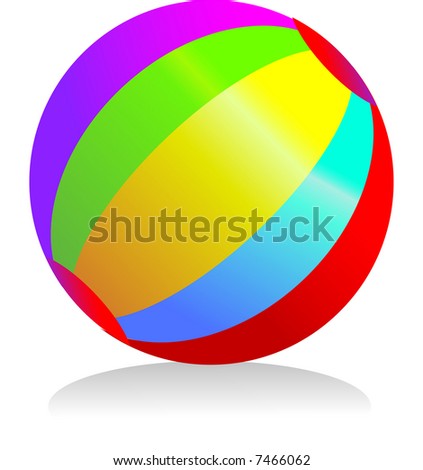 colours of rainbow. ball with rainbow colours