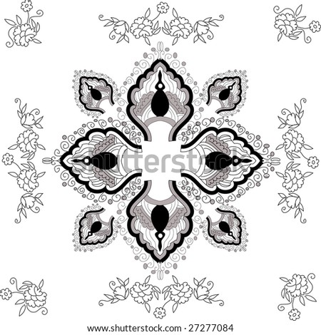 stock vector beautiful hand drawn vector pattern design good for textile 