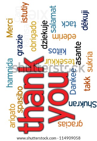 thank you in many different languages in a word cloud