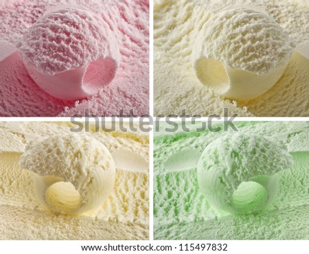 color ice cream