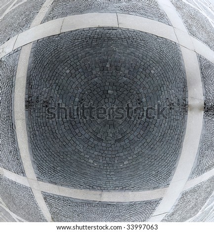 coating cobble granite pavement area sphere surface top view wallpaper
