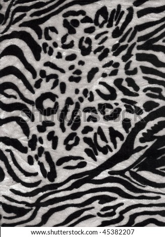 stock photo : Black and white texture of zebra skin