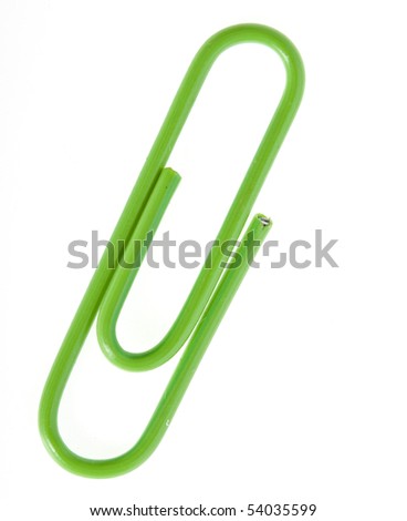 Green Paper Clip