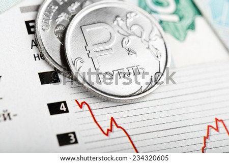 Ruble exchange rate on international stock exchanges.