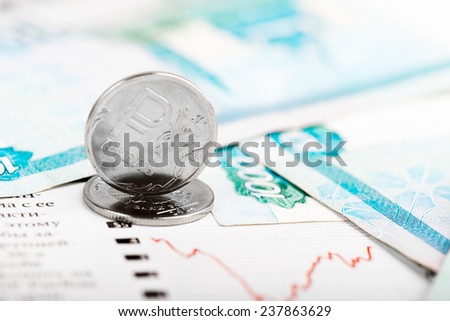 Ruble exchange rate on international stock exchanges.