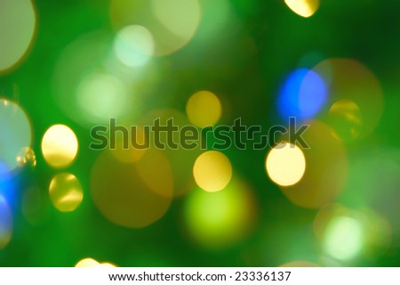 Magical Lights on the christmas tree