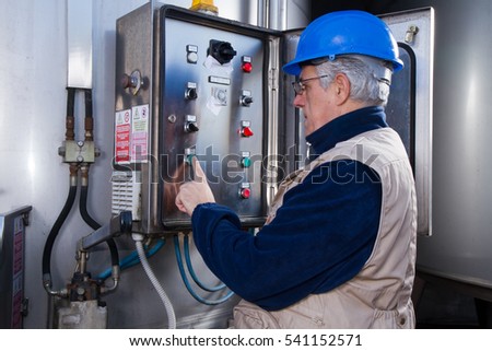repairman during maintenance work