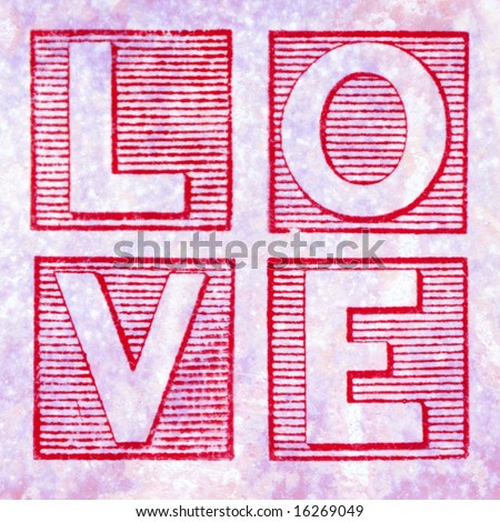 Cards Spelling Love