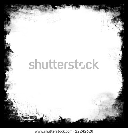 Design   Logo on Black Square Frame Border With White Blank Middle For Your Own Design