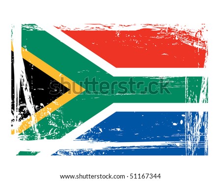 south africa flag vector