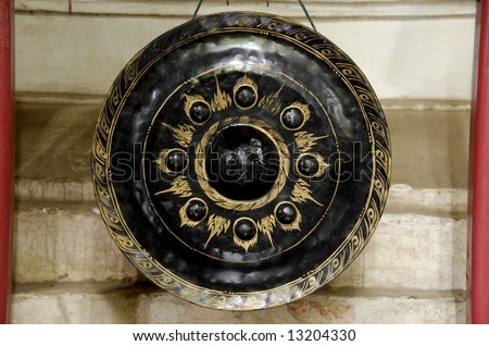 Old buddhistic Gong, used to call the monks to the temple . From Laos