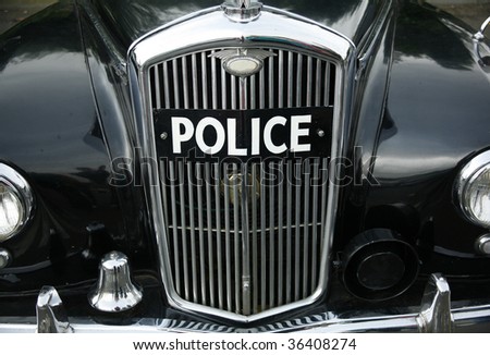an old british police car