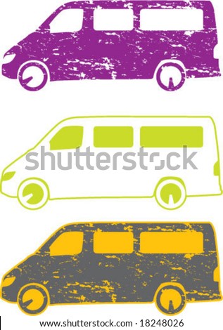Minivan Grunge car artwork