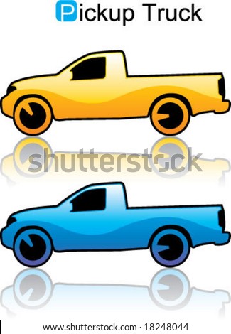 stock vector : Pickup Truck