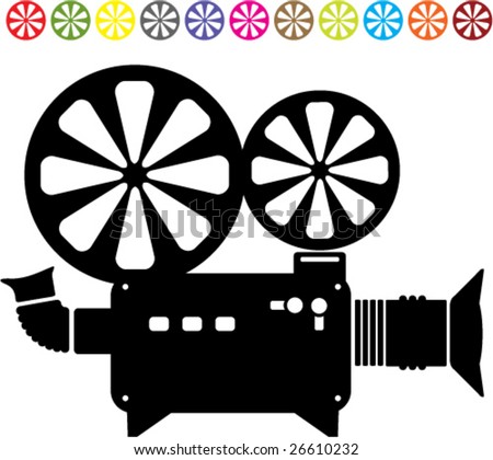 video camera clipart. stock vector : Video camera