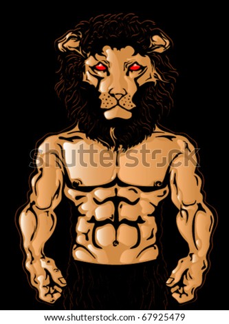 lion man logo