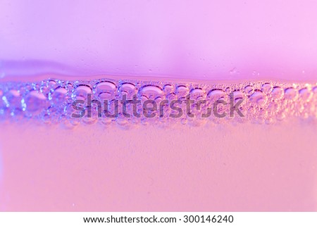 Pink Bubble Closeup background texture Side view
