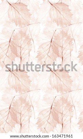 light brown leaf skeleton seamless background