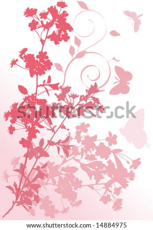 cherry tree blossom drawing. with cherry tree flowers