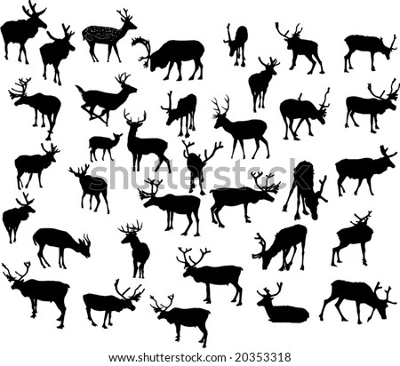 Deer Silhouette Vector