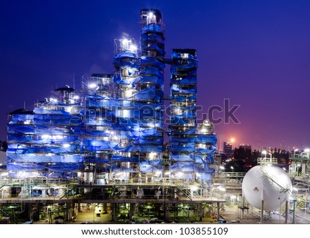 Maintenance  column tower in petrochemical plant