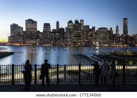 Manhattan Night Shot - New York City