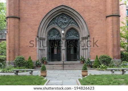 Entrance to the Chapel of the Good Shepherd - Theological Seminary - NYC