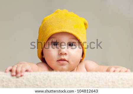 Cute Baby With Beanie Hat
