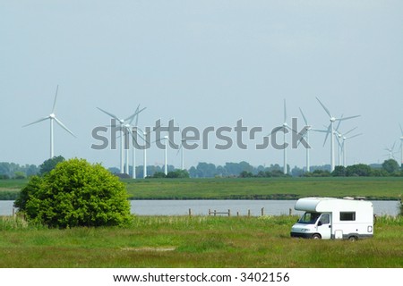 Windmills and mobil home