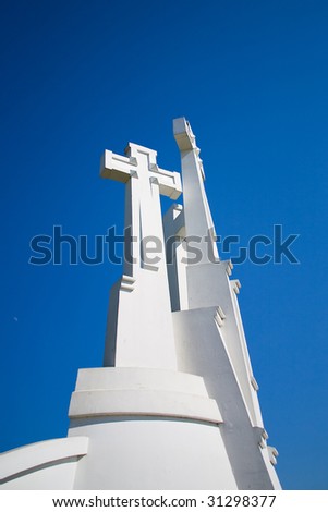 The Three Cross Hill in Vilnius, Lithuania