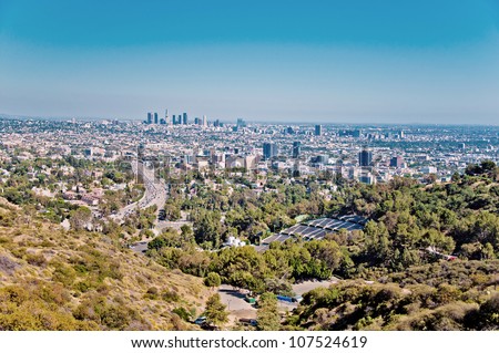 Hollywood California on Los Angeles Skyscrapers And Hollywood Skyscrapers  California Stock