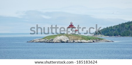 Queensboro Light graces Chedabucto Bay north of Halifax.