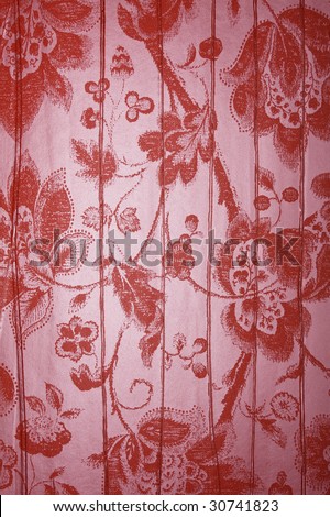 red metallic floral background