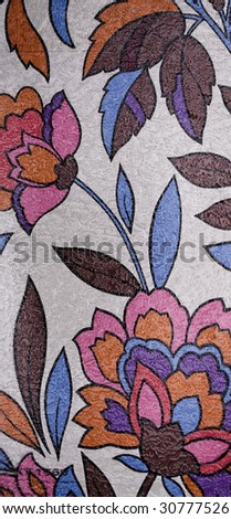 floral color stained-glass