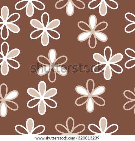 Seamless   pattern of floral motif, ellipses, stripes,flowers.