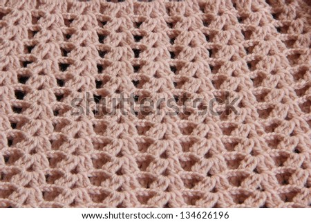 Girl knitting wear
