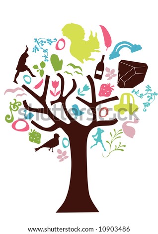 Nice Logo Design Gallery on Stock Vector   Vector   Abstract Tree With Nice Design Element