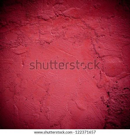 Dark red plaster concrete wall background