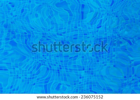Swimming pool water. Aqua texture. Tiled floor