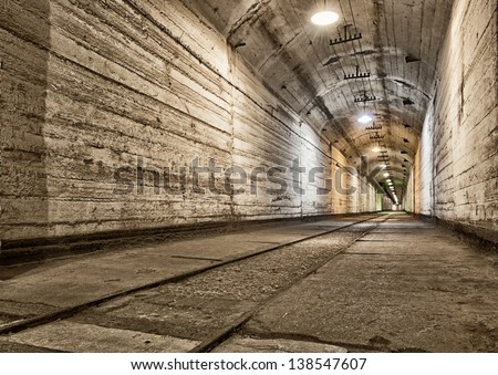 Underground bunker from cold war. Ukraine, Sevastopol