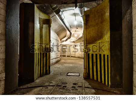 Underground bunker from cold war. Ukraine, Sevastopol