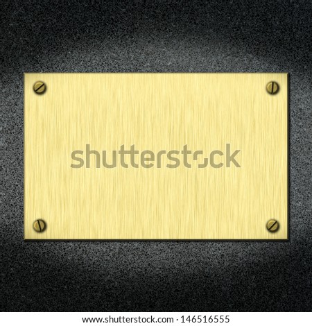 template of metal board for designers .