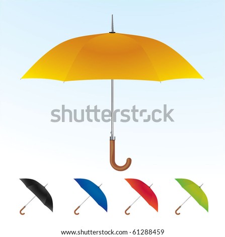 Umbrellas. Vector. - 61288459 : Shutterstock