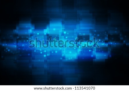 abstract blue technology background.