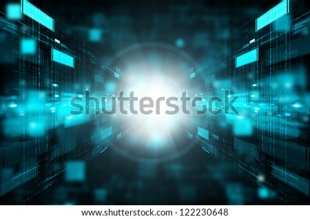 abstract dark blue technology background