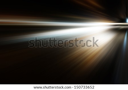 Abstract night acceleration Speed in motion