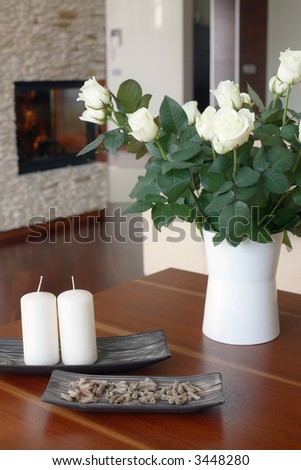 Table in modern living room