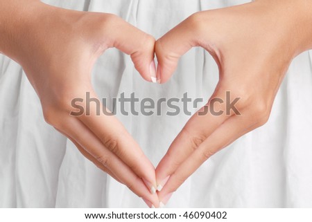 Heart shaped hands