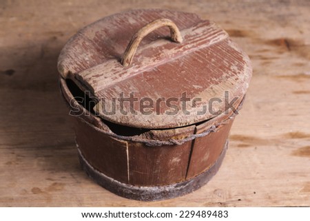 Old Wooden Bucket