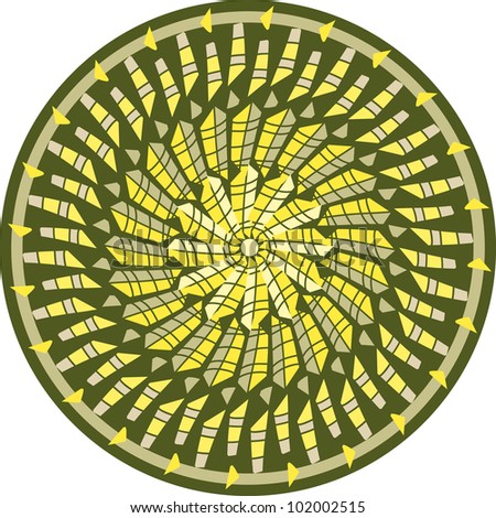 Circle with ornament, decorative circle